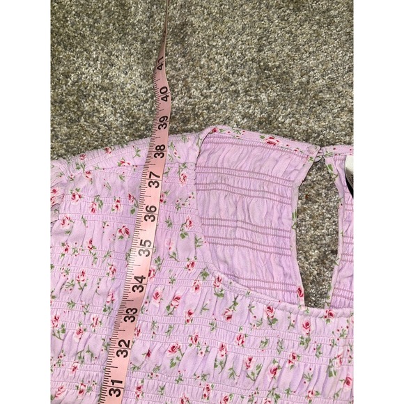 Ever New Lilac Dress US Size 20 Feminine Ruffle Purple Paisley Wedding Garden - Picture 3 of 8